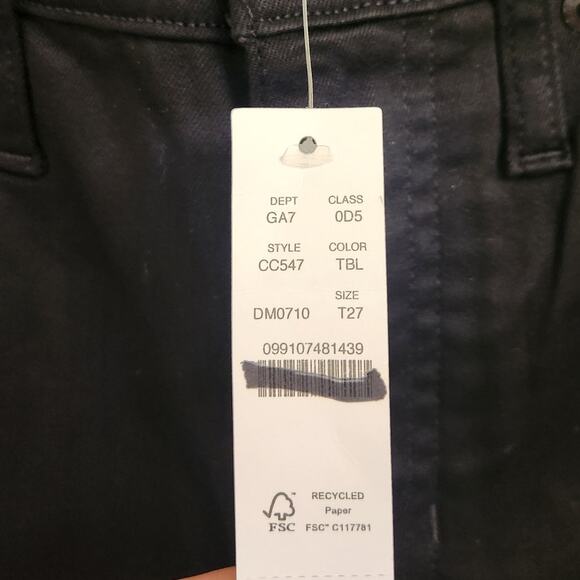 NWT J. Crew Tall Slim Jean Black 27T - Picture 5 of 7